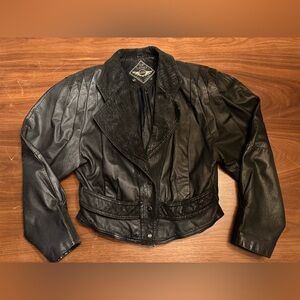 Vintage 100% Leather I.O.U  Cuir Classique Women’s Jacket
